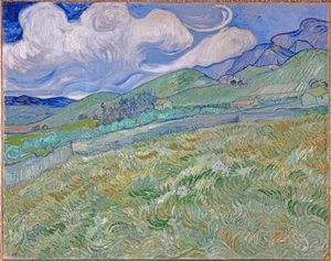 Berglandschaft hinter dem Hospital Saint-Paul