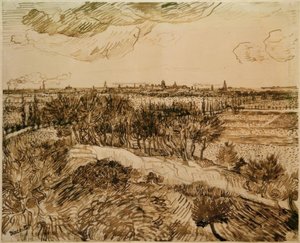 Blick auf Arles vom Montmajour aus von Vincent van Gogh