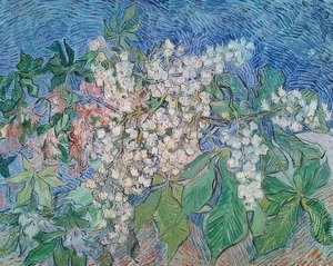 Blühende Kastanienzweige von Vincent van Gogh