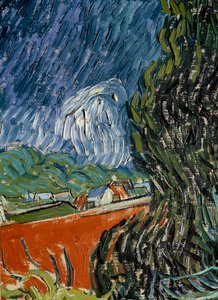 Garten von Doktor Gachet in Auvers-sur-Oise (Detail). Gemälde von Vincent van Gogh (1853-1890) 1890. Maße 0,73x0,52 m. Paris, Musée d