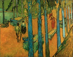 Fallende Herbstblätter (Les Alyscamps) von Vincent van Gogh