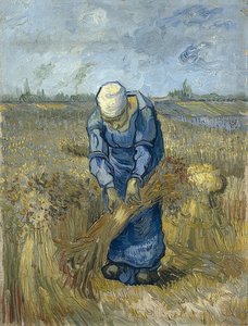 Garbenbindende Bäuerin (nach Millet)
