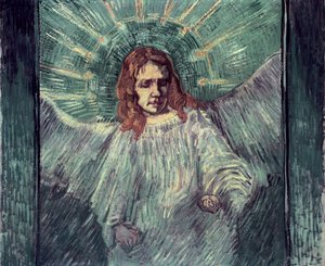 Kopf eines Engels, nach Rembrandt, 1889 von Vincent van Gogh