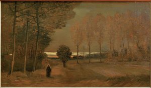 Herbstlandschaft bei Abend