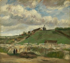 Hügel von Montmartre mit Steinbruch von Vincent van Gogh