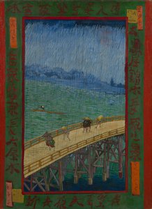 Japonaiserie: Die Brücke im Regen (nach Hiroshige), Paris von Vincent van Gogh