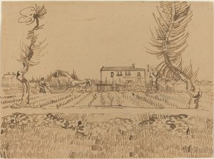 Pflüger auf den Feldern bei Arles von Vincent van Gogh