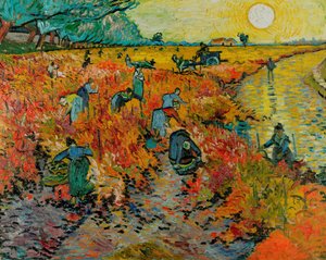 Der Rote Weinberg / Roter Weinberg in Arles (Montmajour) von Vincent van Gogh