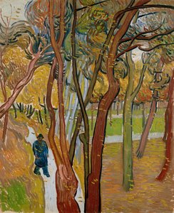 Der Garten des Saint-Paul-Krankenhauses, Der Fall der Blätter, 1889 von Vincent van Gogh
