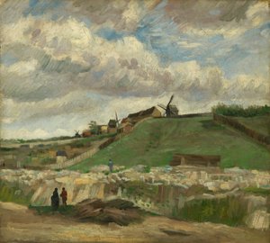 Der Hügel von Montmartre mit Steinbruch von Vincent van Gogh
