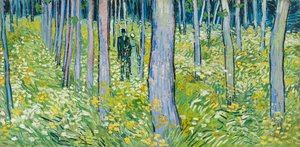Unterholz mit zwei Figuren von Vincent van Gogh