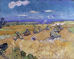 Weizenstapel mit Schnitter von Vincent van Gogh