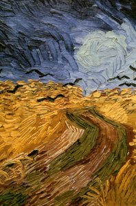 Weizenfeld mit Krähen (Detail), 1890