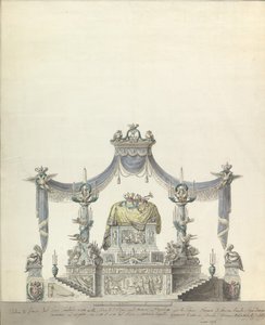 Katafalk der Kaiserin Katharina der Großen von Russland (Seitenansicht)