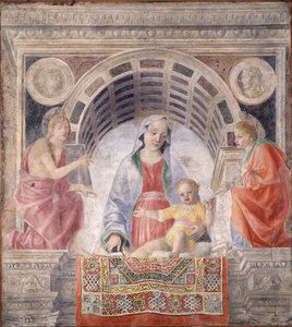 Madonna mit Kind und den Heiligen Johannes dem Täufer und Giovanni Evangelista