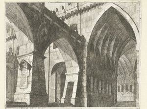 Innenhof einer Burg von Vincenzo Mazzi