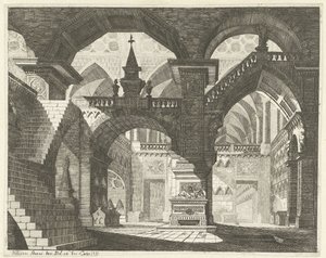 Kircheninterieur von Vincenzo Mazzi