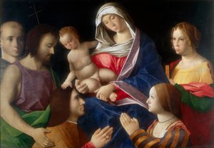 Madonna mit Kind und Heiligen von Vincenzo di Biagio Catena