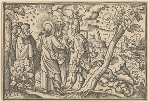 Christus prophezeit die Zerstörung Jerusalems von Virgil Solis