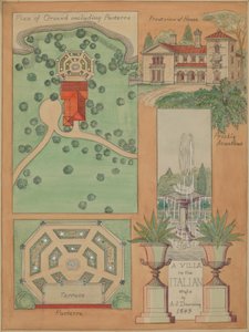 Villa im italienischen Stil, ca. 1936