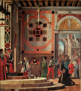 Zyklus des Lebens der Heiligen Ursula, zweite Tafel: Abschied (oder Abreise) der Botschafter von Vittore Carpaccio