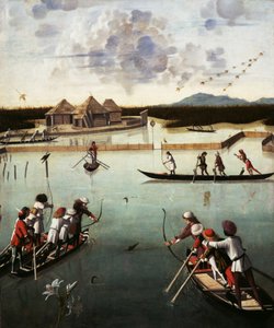 Jagd auf der Lagune, ca. 1490-5 von Vittore Carpaccio
