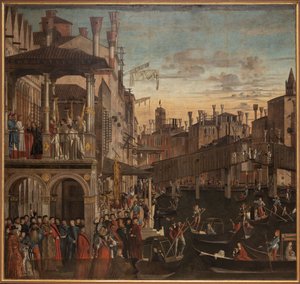 Wunder des Heiligen Kreuzes an der Ponte di Rialto, ca. 1496