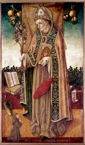 Darstellung von Saint Bonaventure mit dem Baum der Erlösung von Vittorio Crivelli
