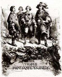 Titelseite aus "Die drei Musketiere"