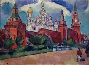 Der Rote Platz in Moskau, 1910er Jahre
