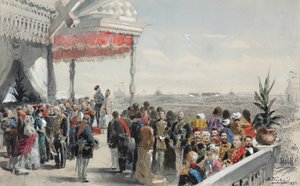 Öffentliche Feierlichkeiten nach der Krönung von Kaiser Alexander III. auf dem Khodynka-Feld, 1883