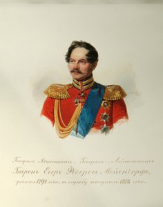 Porträt von General Yegor Fyodorovich Meiendorf (aus dem Album der kaiserlichen Leibgarde) von Vladimir Ivanovich Hau