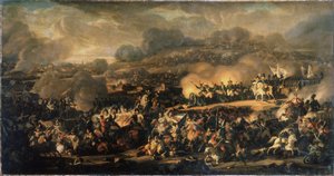 Die Völkerschlacht bei Leipzig im Oktober 1813 von Vladimir Ivanovich Moshkov