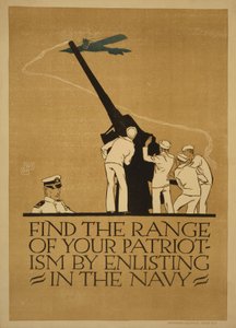 "Finde den Bereich deines Patriotismus, indem du dich bei der Marine einschreibst", 1918