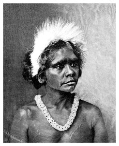 Eine Aborigine-Frau