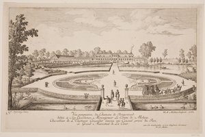 Vue perspective du Chateau de Bregentved