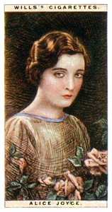 Alice Joyce 1890-1955, amerikanische Schauspielerin von WD and HO Wills