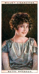 Betty Bronson 1906-1971, amerikanischer Filmstar, 1928 von WD and HO Wills