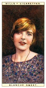 Blanche Sweet 1896-1986, amerikanische Schauspielerin, 1928 von WD and HO Wills