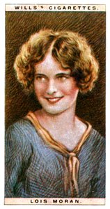 Lois Moran 1909-1990, amerikanische Schauspielerin, 1928 von WD and HO Wills