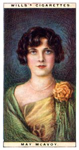 May McAvoy 1899-1984, amerikanische Schauspielerin, 1928 von WD and HO Wills