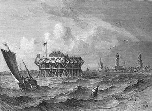 Calais vom Meer aus