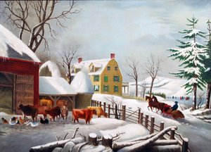 Wintermorgen 1868 von W. A. Barbon