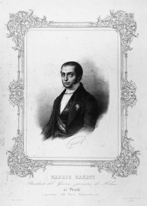 Porträt von Gabrio Casati (1798-1873), italienischer Politiker, der Premierminister des Königreichs Sardinien war, Gravur von John Ward Dunsmore