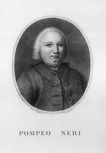 Porträt von Pompeo Neri (1706-1776), italienischer Jurist und Politiker, Radierung von Benedetto Bordiga (1768-1847) nach einer Zeichnung von Francesco Sabatelli (1803-1829) von John Ward Dunsmore