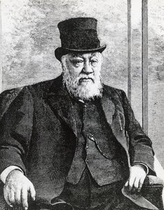 Porträt von Stephanus Johannes Paulus Kruger (1825-1904), Präsident der Südafrikanischen Republik (oder Transvaal), führte den Burenkrieg gegen die Engländer