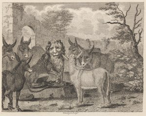 Der Löwe und das Junge von W. Grainger