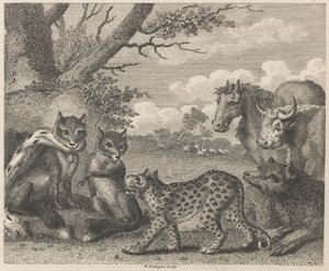Der Löwe, der Fuchs und die Gänse