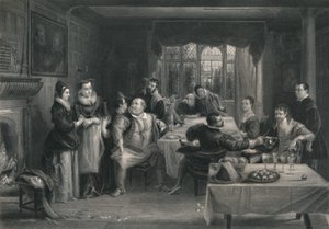 Falstaff und seine Freunde Die lustigen Weiber von Windsor, um 1870 von W. Greatbatch