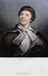 Jean-Paul Marat 1743-1793, Arzt, Wissenschaftler und politischer Theoretiker, ca. 1830 von W. H. Egleton